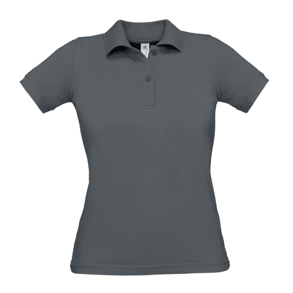 Polo de travail pour femme BC404 – Coton piqué – B&C gris foncé