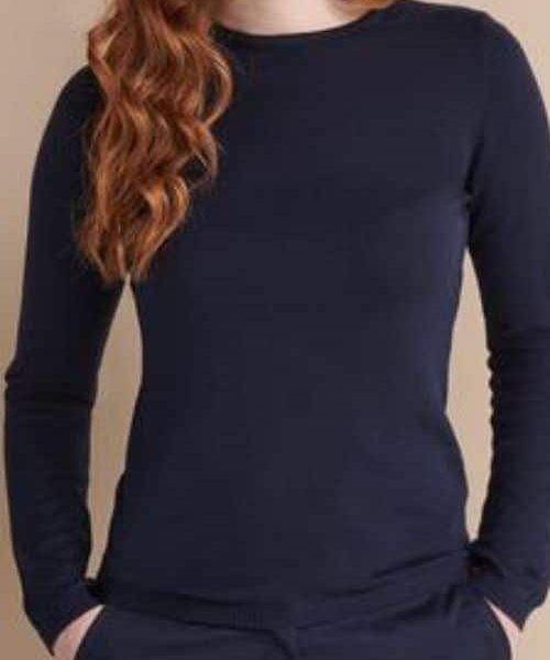 Pull col rond femme