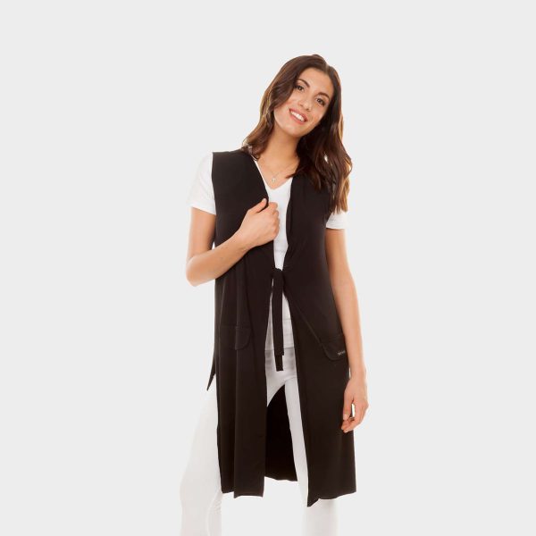 gilet sans manche Lady long