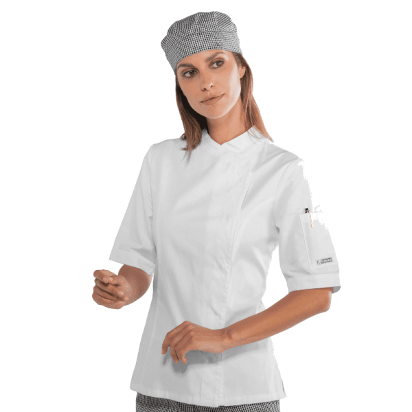 Veste pour cuisinière blanche LADY SNAPS - Isacco