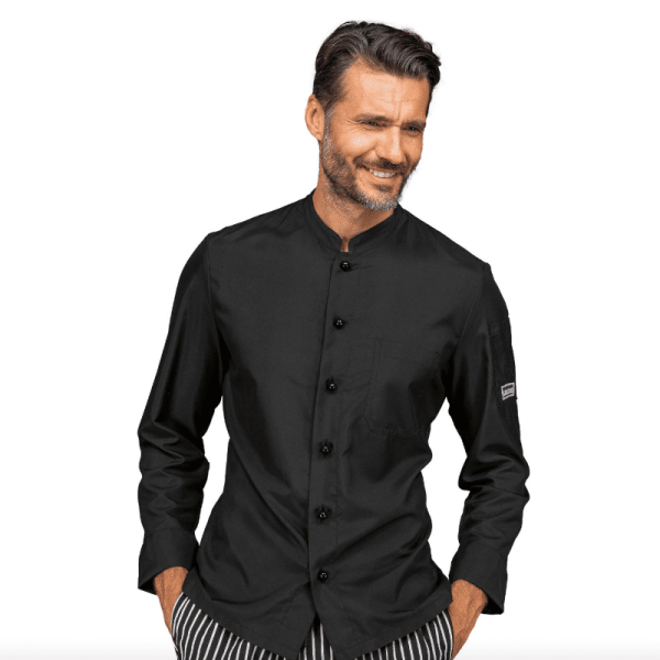 veste de cuisine noire