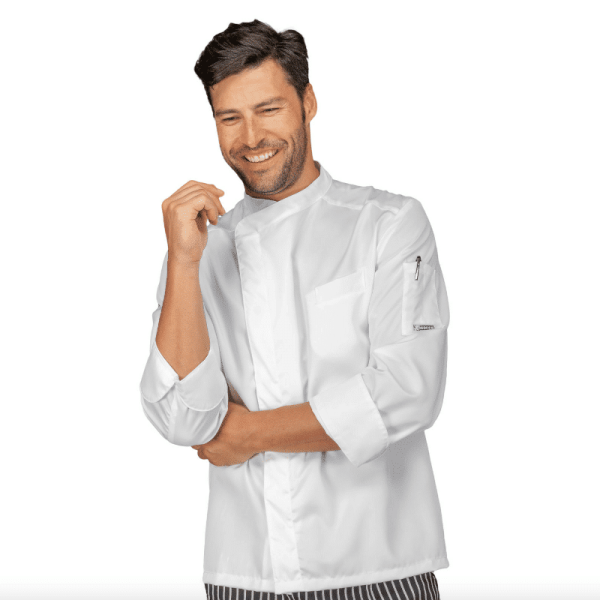 veste de cuisine blanche