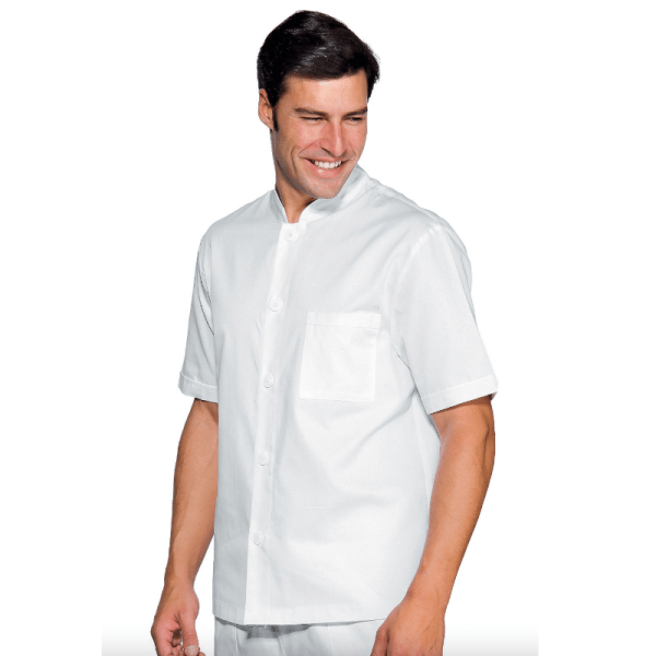 Blouse médicale blanche COREANA - 100% coton - ISACCO