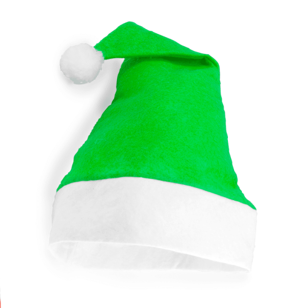 Bonnet de Noël taille unique vert - SANTA