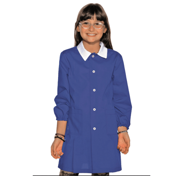 Tablier maternelle bleu1- Pollicino - ISACCO