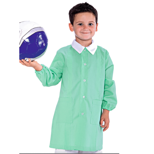 Tablier maternelle vert - Pollicino - ISACCO